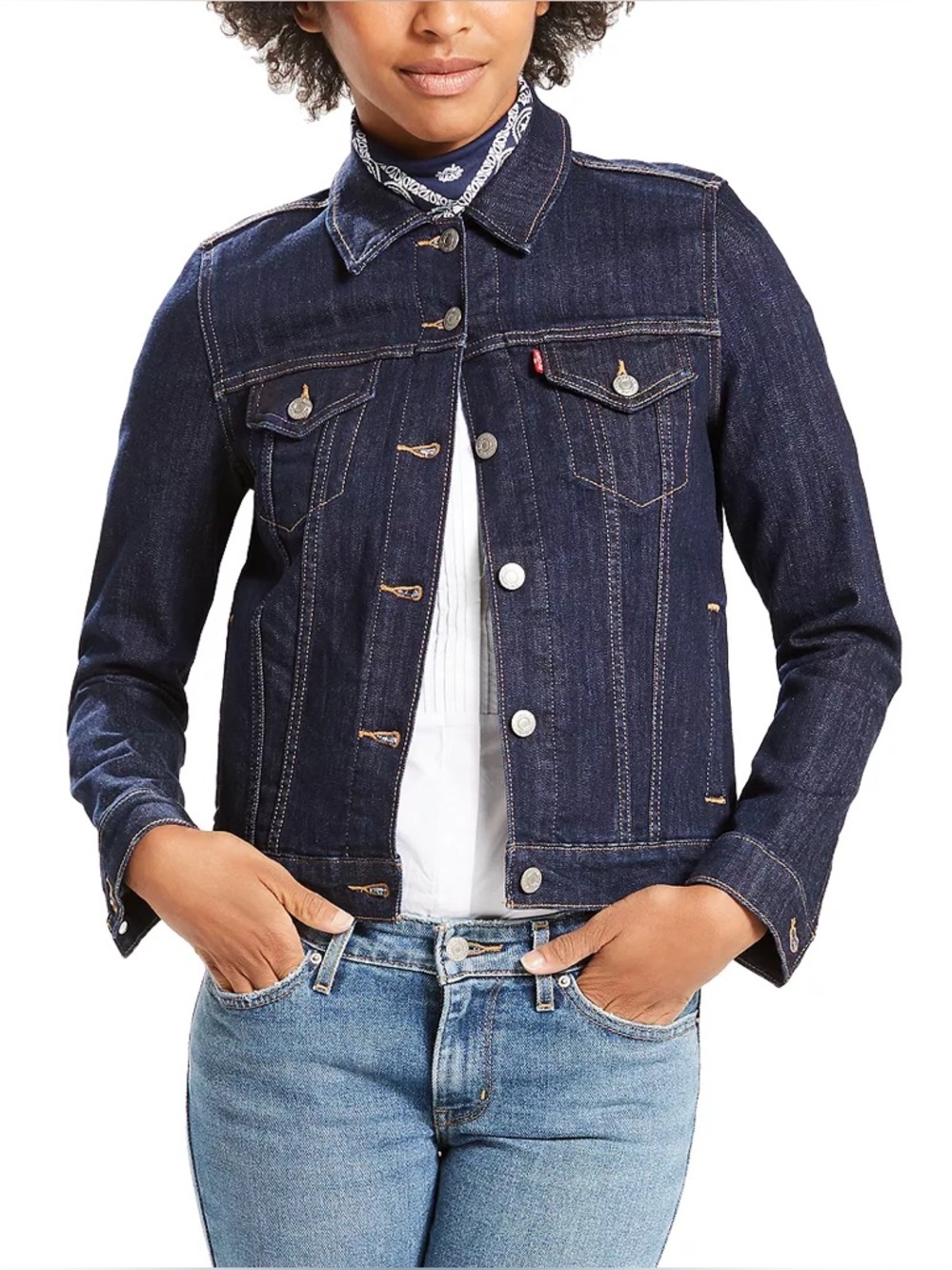 Levi’s Women's Original Cotton Denim Trucker Jacket Americana Classic